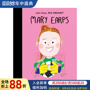 【预售】【小人物 大梦想】玛丽·厄普斯 【Little People  Big Dreams】Mary Earps 曼联 足球女明星 原版英文儿童绘本 进口图书