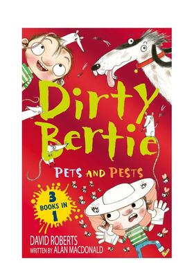 【预售】脏男孩波迪：宠物和害虫 3册套装 【Dirty Bertie】Pets and Pests 原版英文儿童章节书