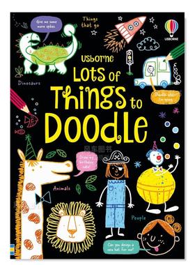 【现货】许许多多的涂鸦 Lots of Things to Doodle英文儿童趣味原版图书外版进口书籍 Krysia Ellis Usborne children’s books