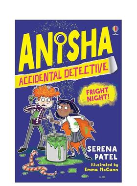 【预售】【意外侦探阿妮莎】#6惊魂之夜 Anisha， Accidental Detective 原版英文儿童章节书 侦探推理章节小说 英语课外阅读图书