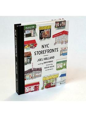【现货】纽约橱窗：超受欢迎的纽约宝藏商店插画（袖珍版） NYC Storefronts原版英文艺术插画原画设定集 插画师Joel Holland 插