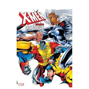 Vol. 英文漫画 卷1 总集 Men Omnibus Onslaught X战警：冲锋之路 Road 英文漫画书图书书籍 原版 现货