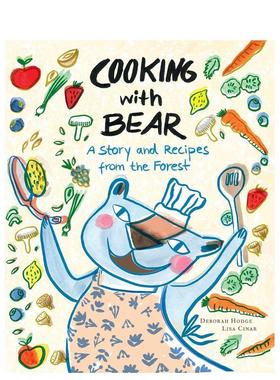【现货】和熊一起做饭 Cooking with Bear 原版英文儿童绘本图书