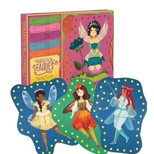 【现货】【编织卡片】奇幻精灵 【Lacing Cards】Fantastical Fairies 原版英文儿童趣味图书书籍