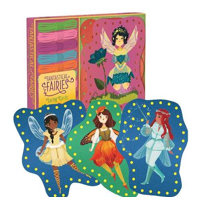 【现货】【编织卡片】奇幻精灵 【Lacing Cards】Fantastical Fairies 原版英文儿童趣味图书书籍