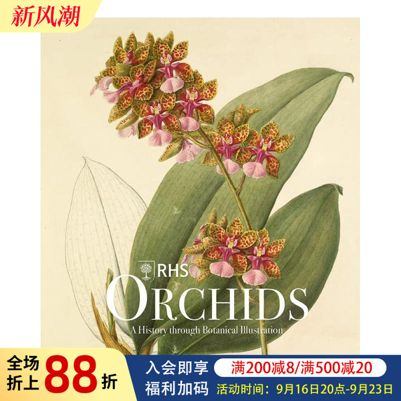 【预售】皇家园艺协会：兰花 插画图鉴 RHS Orchids 原版英文插画原画设定集图书书籍