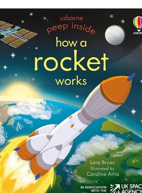 【现货】【洞洞书】火箭如何运作 【Peep Inside】How a Rocket Works 原版英文儿童趣味图书