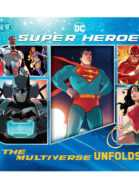 【预售】DC超级英雄：手风琴式折页书 【Unfolds Book】DC Super Heroes 原版英文儿童绘本