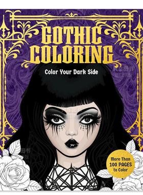 【预售】哥特涂色书 Gothic Coloring: Color Your Dark Side英文生活综合原版图书外版进口书籍 Editors of Chartwell Books Cha