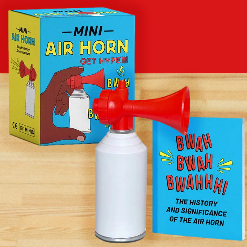 迷你气喇叭 Mini Air Horn: Get Hype! (RP Minis) 英文原版气喇叭声音玩具书 迷你文创套装节日礼物书籍 书籍/杂志/报纸 娱乐时尚类原版书 原图主图