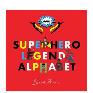 Superhero Legends Alphabet 原版 超级英雄传奇字母表：男性 Men 英文插画原画设定集图书 预售