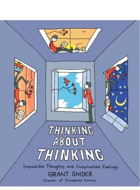 【现货】关于思考的思考 Thinking About Thinking Grant Snider格兰特·施耐德 哲学漫画 原版英文漫画书 进口图书