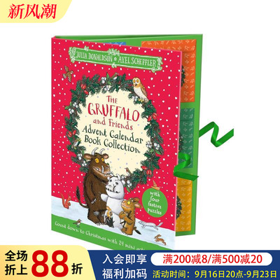 【预售】咕噜牛和朋友们的圣诞倒数日历绘本集：24 本迷你活动书陪你倒数圣诞 The Gruffalo and Friends Advent Calendar Book