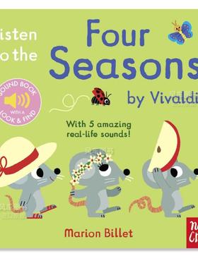 【现货】聆听维瓦尔第:四季【Listen to…】Four Seasons by Vivaldi 英文儿童趣味 Marion Billet Nosy Crow