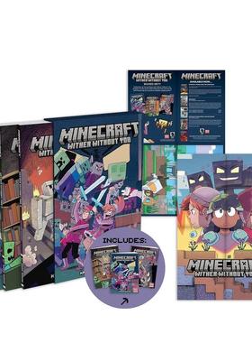 【预售】我的世界漫画:凋零盒装版 凋灵 Minecraft: Wither Without You Boxed Set 英文漫画书原版图书游戏背景原创冒险图像小说