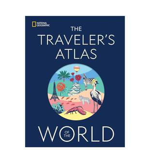 【预售】国家地理世界旅行地图集 The Traveler's Atlas of the World 原版英文旅行图书书籍