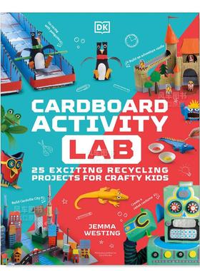 【预售】【DK活动实验室】硬纸板 【DK Activity Lab】Cardboard英文儿童趣味 原版图书外版进口书籍Jemma Westing