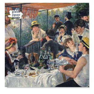 【现货】拼图1000片 皮埃尔奥古斯特雷诺阿:划船派对的午餐 Luncheon of The Boating Party 原版Flame Tree火焰树拼图书艺术装饰
