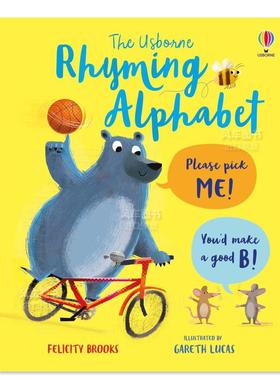 【预售】The Rhyming Alphabet,押韵字母表 英文儿童自然拼读原版图书外版进口书籍