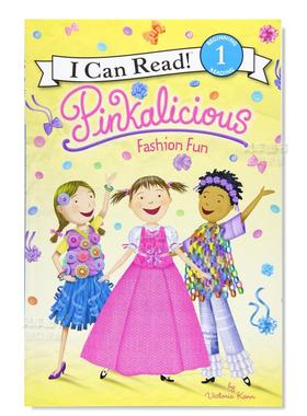 【现货】【粉红公主】时尚乐趣 Pinkalicious: Fashion Fun英文儿童绘本原版图书进口书籍Kann, Victoria