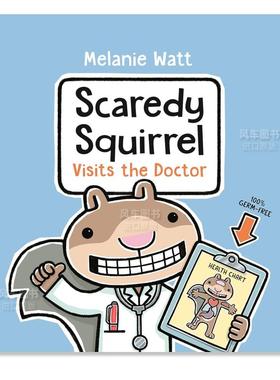 【现货】【小嘀咕大冒险】小嘀咕看医生【Scaredy'S Nutty Adventures】Scaredy Squirrel Visits The Doctor英文儿童漫画 原版图