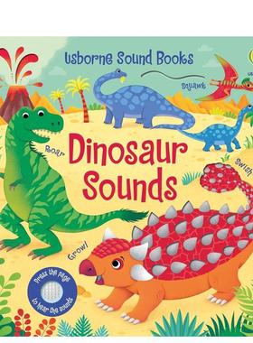 【预售】恐龙的声音 Dinosaur Sounds 原版英文儿童趣味图书