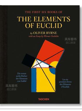 【现货】奥利弗·伯恩 欧几里得元素前六卷 Oliver Byrne. The First Six Books of the Elements of Euclid英文艺术原版图书进口