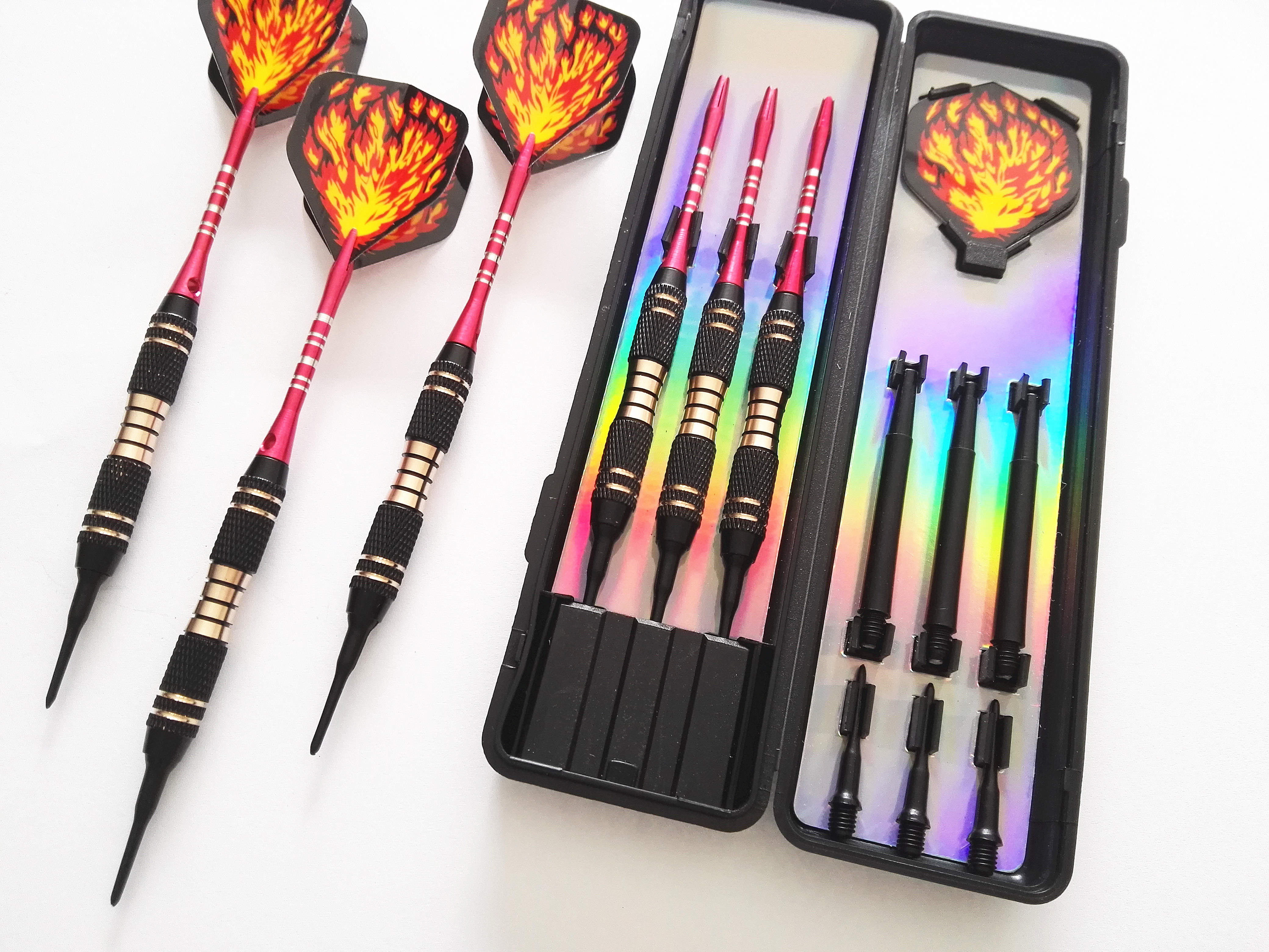 2盒包邮 高档18克纯铜电子飞镖针 配不断铝合金杆 赠0型圈