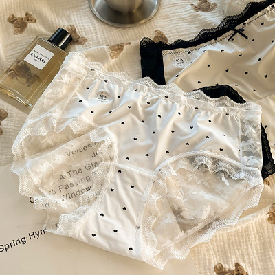 大码蕾丝内裤女夏季纯欲三角裤头
