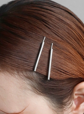 日本本土Ane mone对夹日系发饰金色碎发夹银色简约刘海夹一对