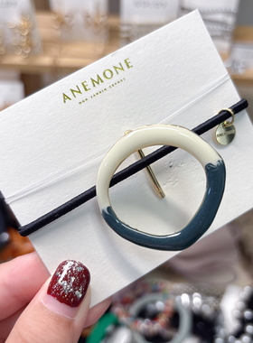 日本本土Ane mone圆形镂空精美马尾钩简约气质发饰