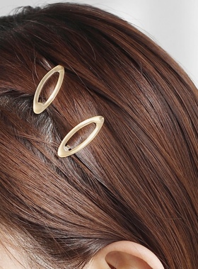 日本本土ane mone小号鸭嘴夹发卡bb夹少女刘海边夹一字夹2支