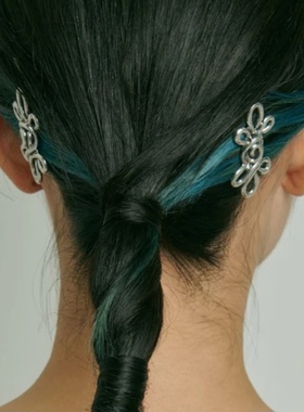 日本本土代购goldy日系纯色简约通勤银色黑色款百搭发饰发夹