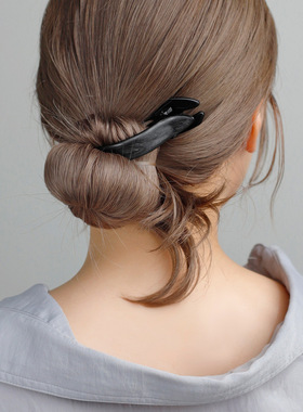 日本本土Ane mone简约香蕉夹马尾发夹女高端盘发夹气质发夹