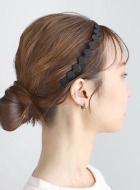 日本本土ane mone日系简约个性款布艺发箍女洗脸外出百搭头箍