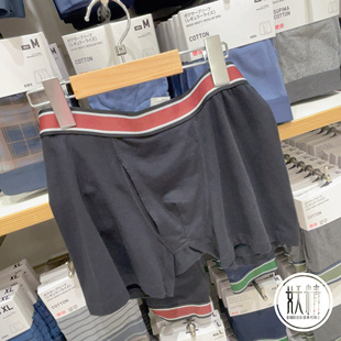 日本本土UNIQLO优衣库男平角内裤棉质舒适短裤透气加大码裤衩