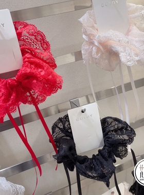 日本本土代购goldy超仙丝带蝴蝶结发绳网纱大肠圈头绳半扎马尾