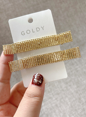 日本本土代购GOLDY发夹鸭嘴夹金属ins风碎发夹一字夹日常简约