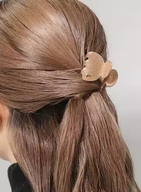 日本本土Ane mone法国制时尚抓夹女亮闪小号鲨鱼夹半扎发发夹