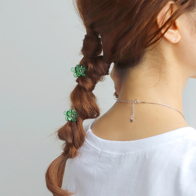 夏季精致迷你花朵小抓夹