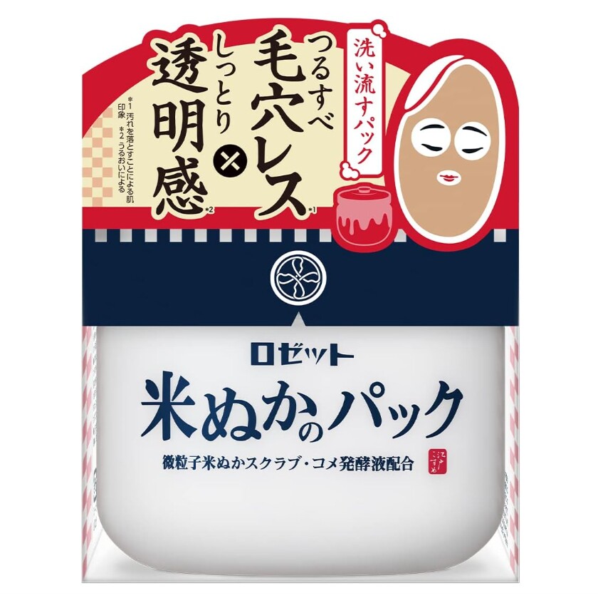 日本本土Rosette露姬婷大米米糠酵素清洁面粉涂抹面膜150g