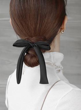 日本本土ane mone纯色丝带甜美发绳复古蝴蝶结飘带皮筋发圈