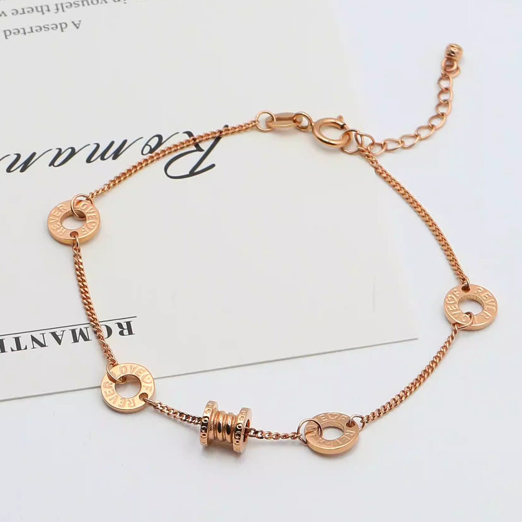 弥高轻奢小众精致高级18k玫瑰金黄金白金经典小蛮腰时尚精品手链