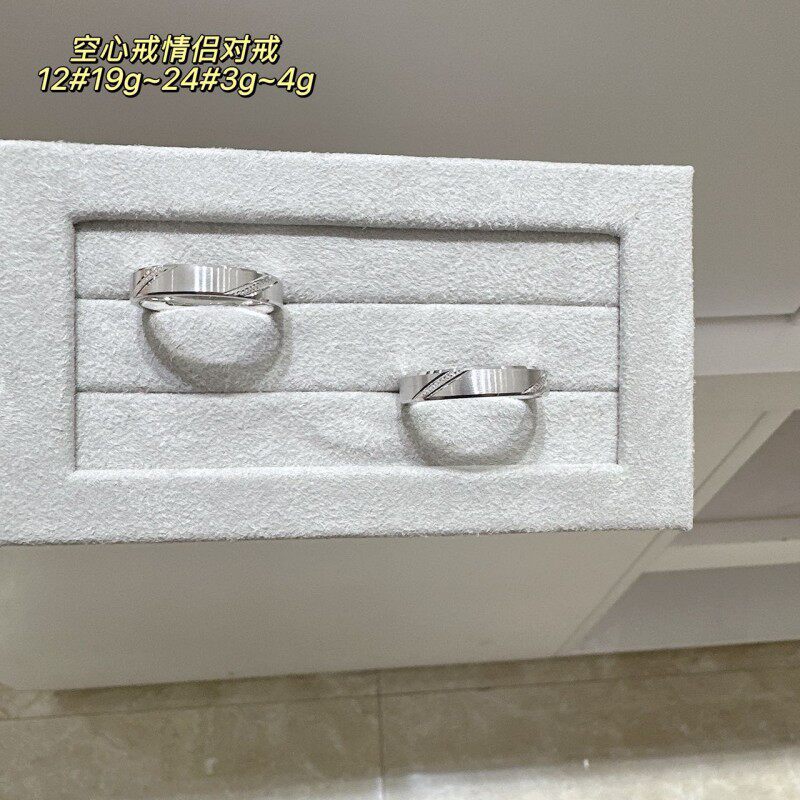 弥高PT950铂金时尚多款式情侣对戒戒指