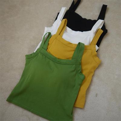 纯棉美背内衣吊带背心一体式文胸