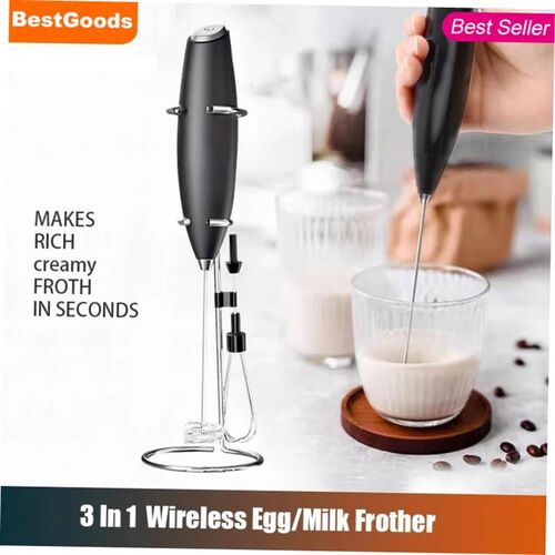 Electric Milk Frother Blender for Kitchen Coffee Cream Mixer