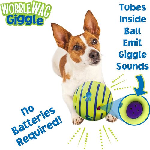 Wobble Wag Giggle Glow Ball Inactive Dog Toy Fun Giggle Sou1