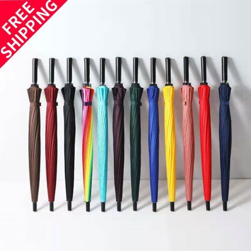 strong umbrella big men 24骨伞 foldable wind anti storm sun
