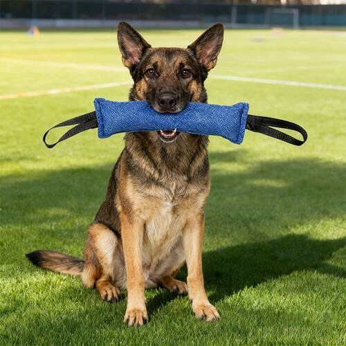 Dog Tug Toy Jute Bite Pillow Durable Training Equipment Inte