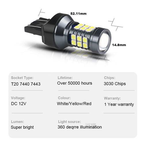 2xT20LED7WY21edBulb